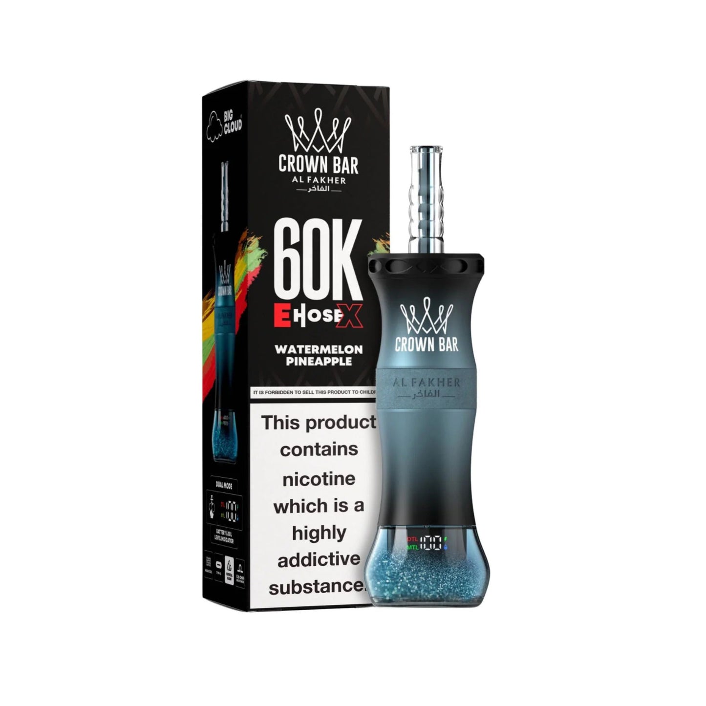 Chicha Crown Bar AL Fakher 60 000 bouffées