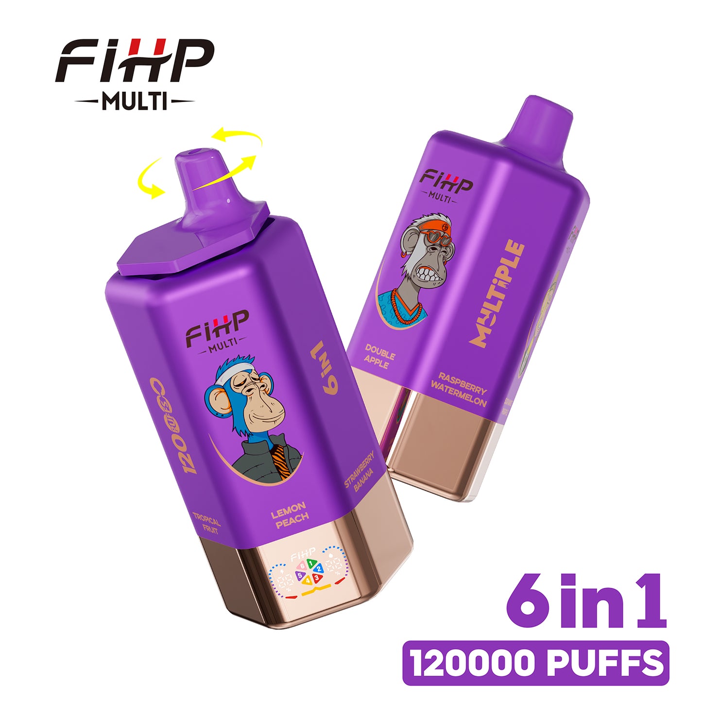 Vape FIHP 120 000 bouffées 6-en-1